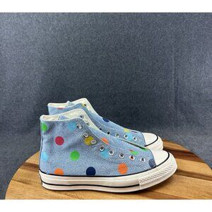 Converse x Golf Wang Chuck 70 Hi Blue Polka Dot Men’s Size 8 Women Sz 10 170011C